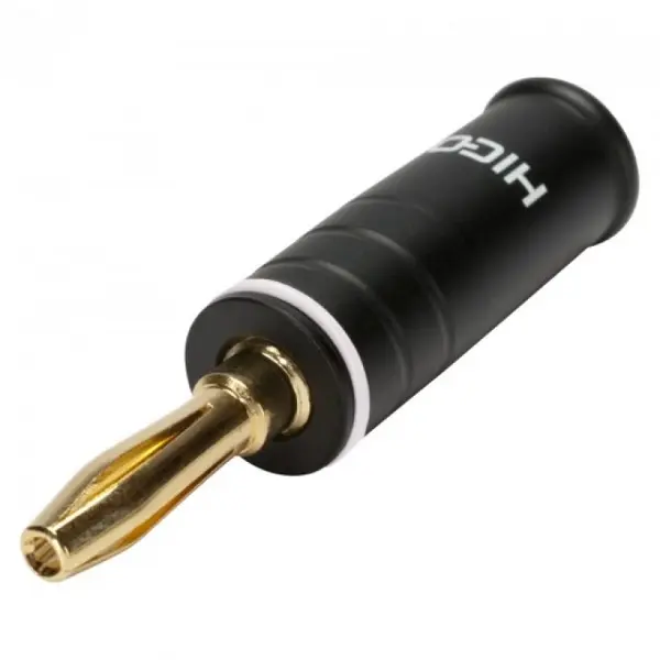 Conector de lipit banana Negru, HICON HI-BM07-WHT