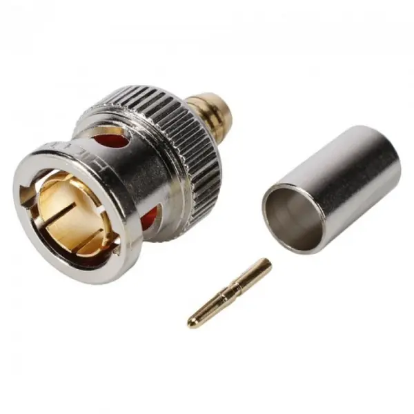 Conector de lipit BNC tata 3G-SDI 0.8/3.7, HICON BNC0.8/3.7HD