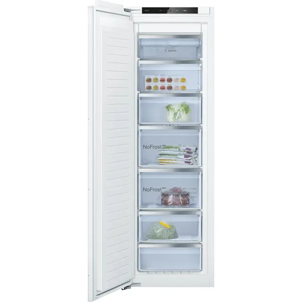 Congelator incorporabil Bosch GIN81VEE0, No Frost, 212 W, 212 l, 5 sertare, VarioZone, Clasa E