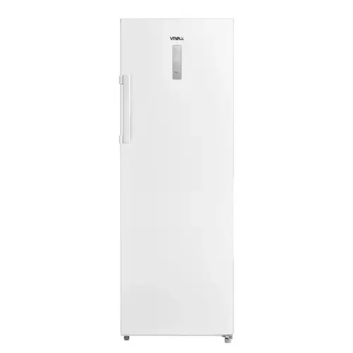 Congelator vertical VIVAX VF-238EDNF W, 238L, Full No Frost, Clasa E, Termostat Digital reglabil, Usa reversibila, Super cool, Super freeze, 7 cutii depozitare, H 172 cm (Alb)