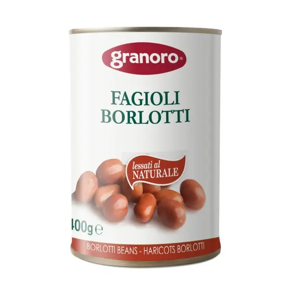 Conserva de Fasole Rosie Borlotti Prefiarta, Granoro, 400 g