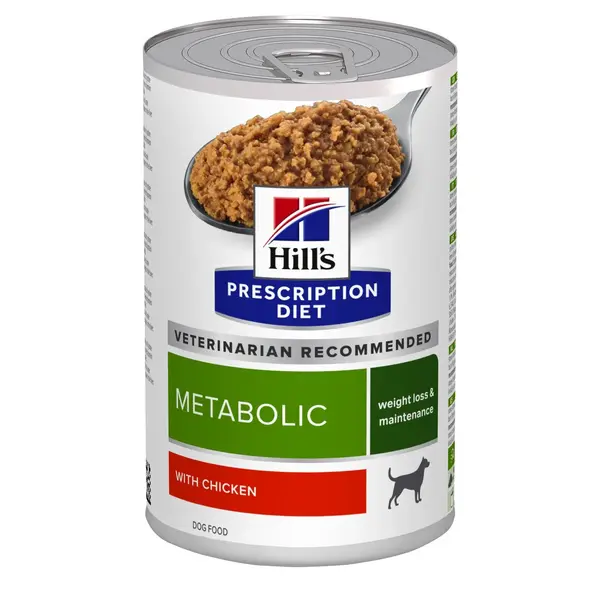 Conserva dietetica pentru caini Hill s PD Metabolic Weight loss cu pui 354 gr
