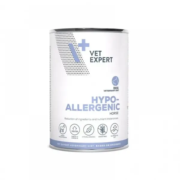 Conserva dietetica pentru caini Hypoallergenic Horse VetExpert 400 gr