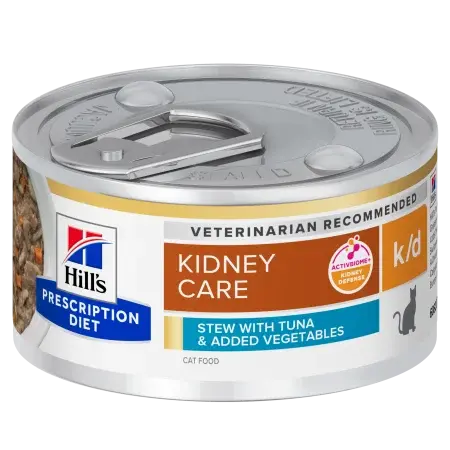 Conserva dietetica pentru pisici Hill s PD Kidney Care K D cu ton 82 gr
