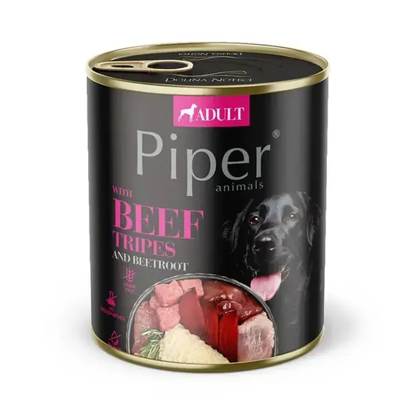 Conserva pentru caini Piper Adult cu burta de vita sfecla 800 gr