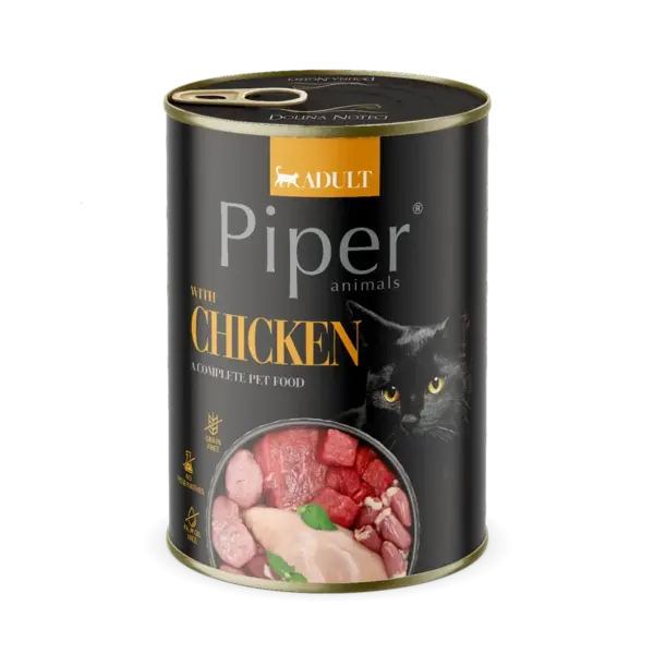 Conserva pentru pisici Piper Adult cu pui 400 gr