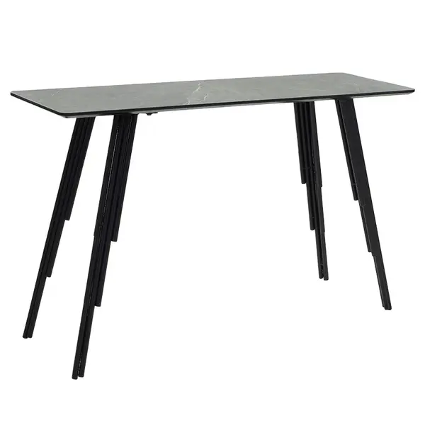 Consolă Lifo, Gri inchis ciment-negru, 120x40x75 cm