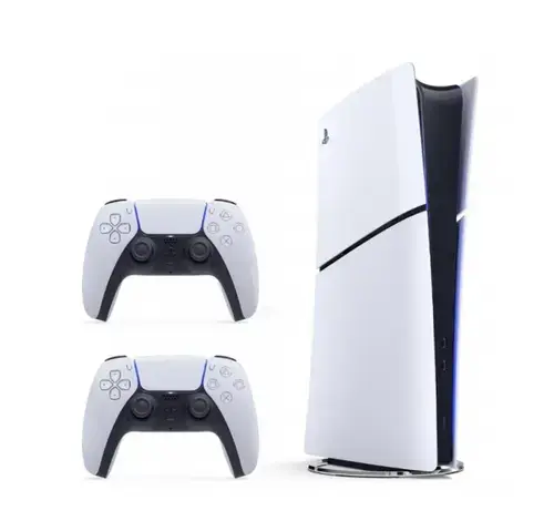 Consola PlayStation 5 Digital Edition (PS5) Slim, 825GB, 2 controllere