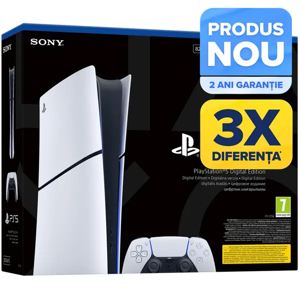 Consola PlayStation 5 Slim Digital Edition (PS5) 825GB, E-Chassis, White