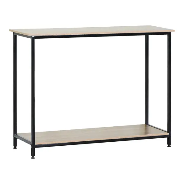 Consola Shima, Stejar-Negru, 106x35x81 cm