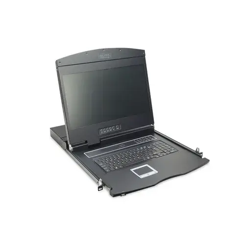 Consola TFT modularizata, Digitus, 48.3 cm, 19 inch, DS-72211-1GE, Negru