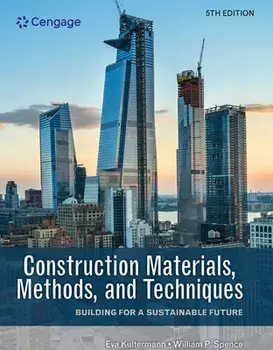 Construction Materials, Methods, and Techniques. Building for a Sustainable Future, 5 ed, Hardback/***