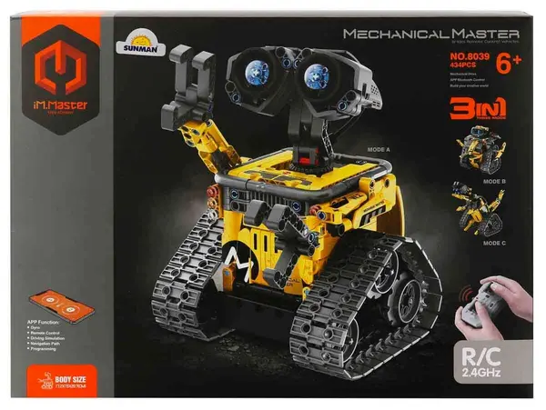 Constructor 3 în 1 iM.Master Mechanical Master - Robot cu RC, 430 piese