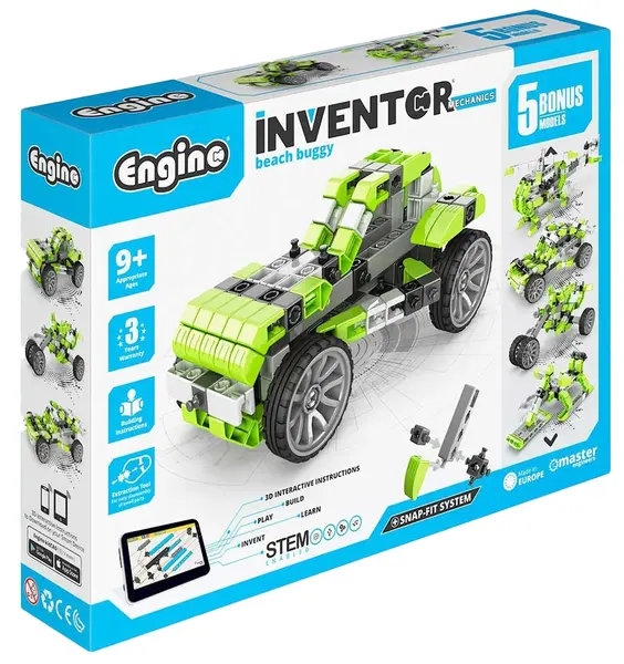 Constructor 5 în 1 Engino Inventor Mechanics -Buggy de plajă