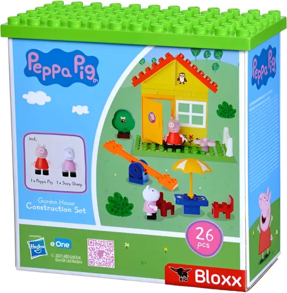 Constructor Big Bloxx Peppa pig - Grădină, 26 piese