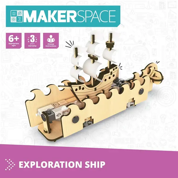 Constructor Engino Makerspace DIY - Vas de cercetare, 79 buc