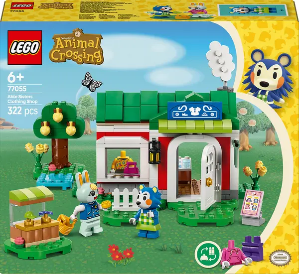 Constructor LEGO Animal Crossing - Magazin de îmbrăcăminte Able Sisters (77055)