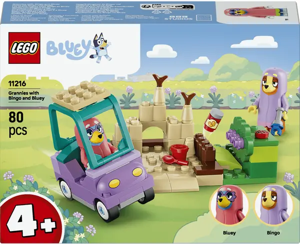 Constructor LEGO Bluey - Bunicile cu Bingo și Bluey(11216)