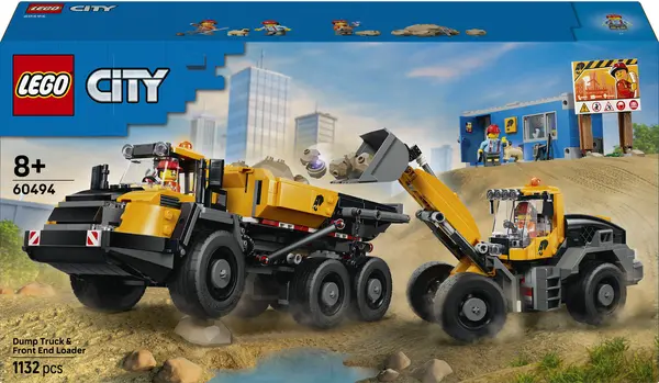 Constructor LEGO City - Basculantă și încărcător frontal (60494)