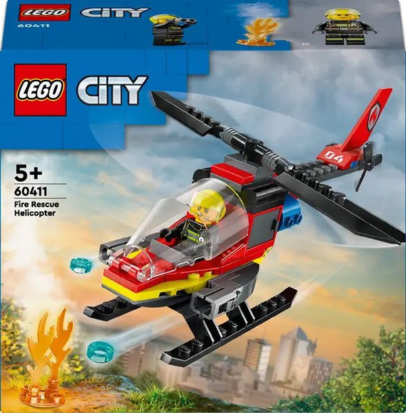 Constructor LEGO City - Elicopter de salvare a incendiilor(60411)