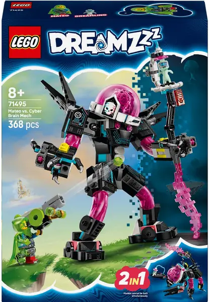 Constructor LEGO DreamZzz 2 în 1 - Matteo vs. Robotul Cyberbrain (71495)
