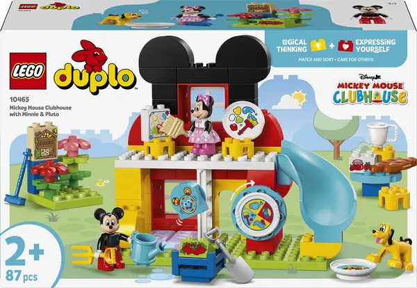 Constructor LEGO Duplo - Clubul lui Mickey Mouse cu Minnie și Pluto (10465)