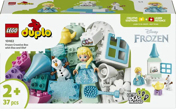 Constructor LEGO Duplo Disney - Regatul de Gheață: cutie creativă cu Elsa și Olaf (10462)