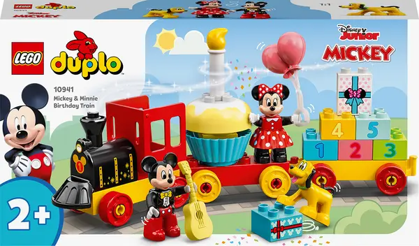 Constructor LEGO Duplo Disney - Tren pentru ziua de nastele a lui Mickey si Minnie (10941)
