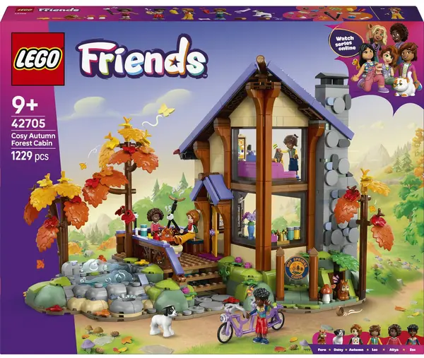 Constructor LEGO Friends - Cabană confortabilă de toamnă în pădure (42705)