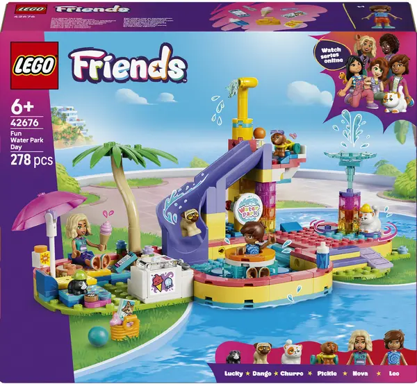 Constructor LEGO Friends -Zi distractivă la parcul acvaticа (42676)