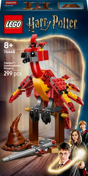 Constructor LEGO Harry Potter - Fawkes, pasărea phoenix a lui Dumbledore (76448)