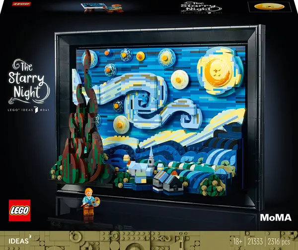 Constructor LEGO Ideas - Vincent van Gogh, Noaptea înstelată (21333)