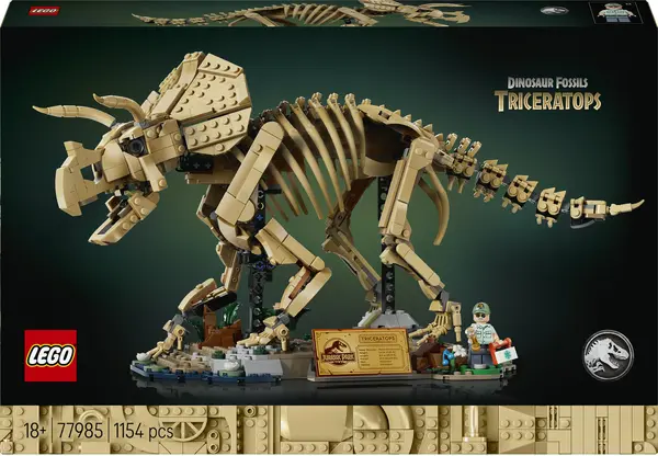 Constructor LEGO Jurassic World - Fosile de dinozauri: Triceratops (77985)