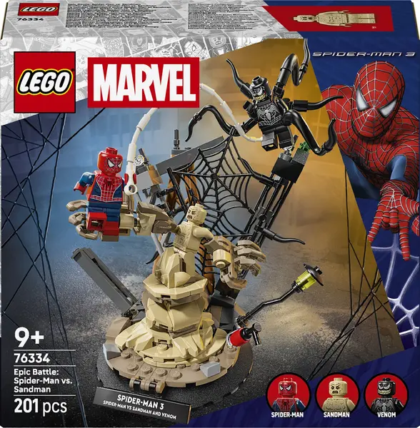 Constructor LEGO Marvel Super Heroes - Bătălie epică: Spider-Man vs. Sandman (76334)