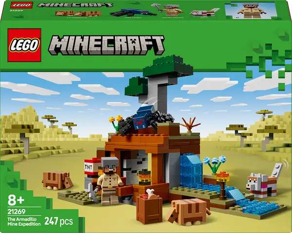 Constructor LEGO Minecraft - Expediție minieră cu un armadillo (21269)