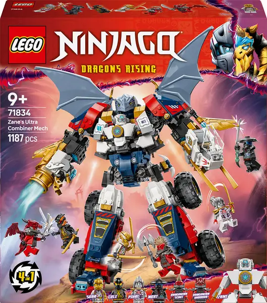 Constructor LEGO Ninjago - Robotul Ultra Combiner al lui Zane (71834)