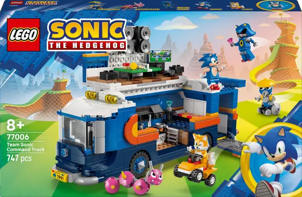 Constructor LEGO Sonic - Camionul de comandă al echipei Sonic (77006)