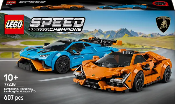 Constructor LEGO Speed Champions - Lamborghini Revuelto si Huracán STO (77238)