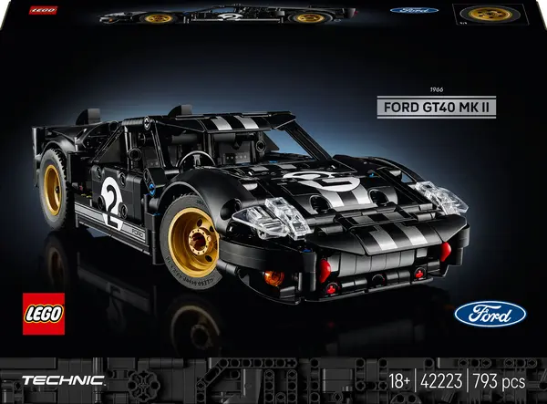 Constructor LEGO Technic - Mașină de curse 1966 Ford GT40 MKII (42223)
