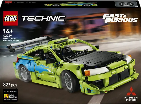 Constructor LEGO Technic - Rapid și furios: Mașină Mitsubishi Eclipse (42229)