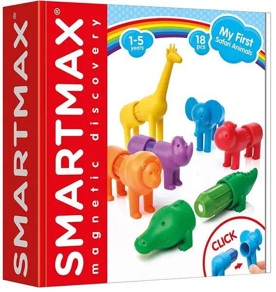 Constructor magnetic Smart Games Smartmax - Primul meu safari