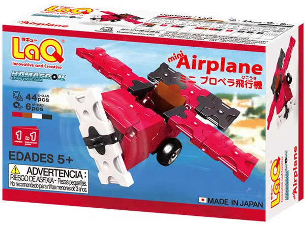 Constructor pentru copii LaQ Hamacron - Avion, 50 piese