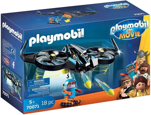 Constructor pentru copii Playmobil - Robot cu drona