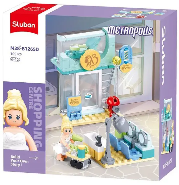 Constructor Sluban Metropolis - Salon de coafură, 105 piese
