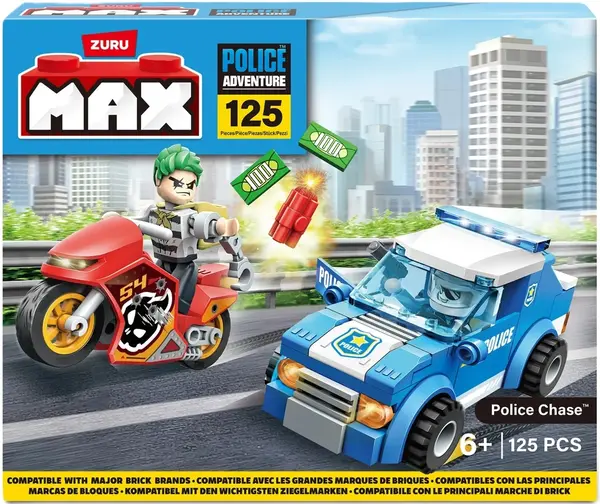Constructor Zuru - Police Chase, 125 de piese