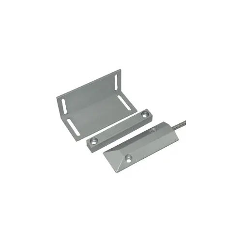 Contact magnetic aparent NC pentru ușă culisantă, carcasă zinc-aluminiu, CM-55AL