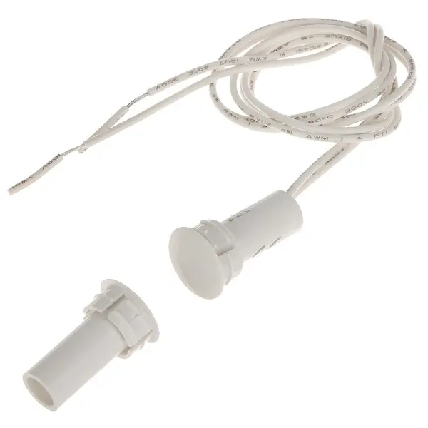 Contact magnetic Satel B-2FL, incastrat, NC, alb
