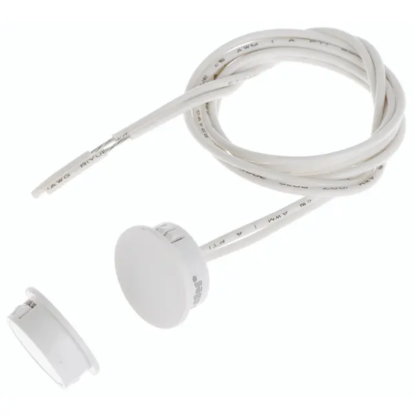 Contact magnetic Satel B-2FLF, incastrat, NO, alb