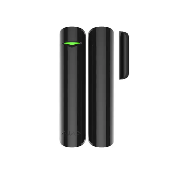 Contact magnetic wireless Ajax DoorProtect Plus BL, aparent, 1 intrare NC, reed, accelerometru, 868 MHz, RF 1200 m, negru
