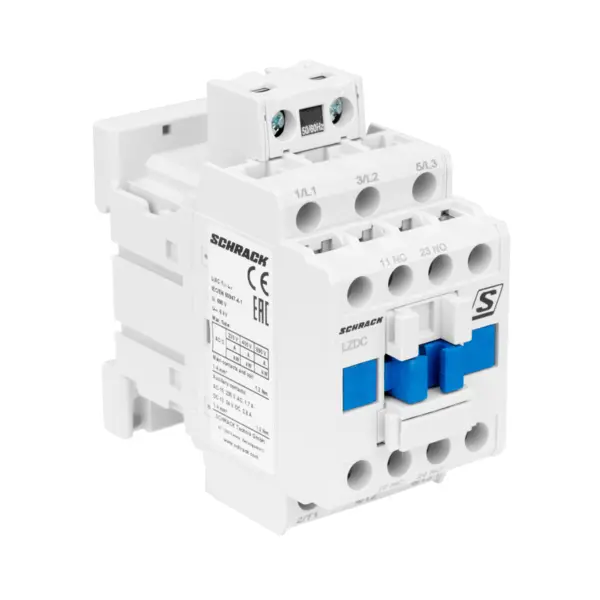Contactor 3P, 230V AC, 12A, 1ND+1NI, 5.5kW, SCHRACK LZDC12B3